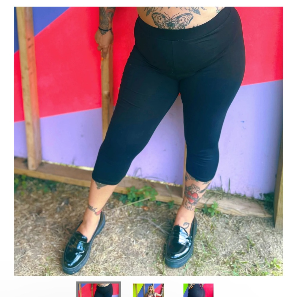 Sourpuss Knit Black Capris